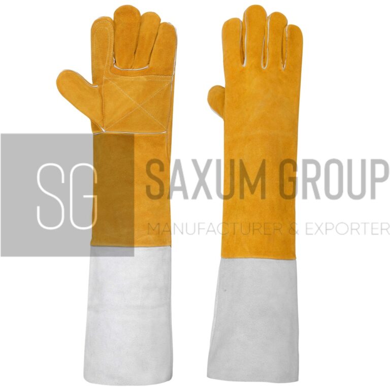 24 inch gold yellow welding gauntlet