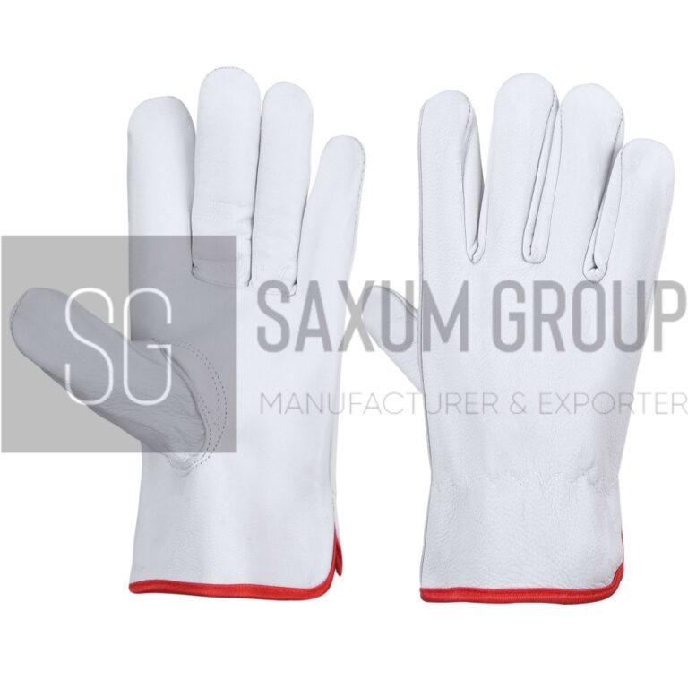 Goatskin grain leather driver glove