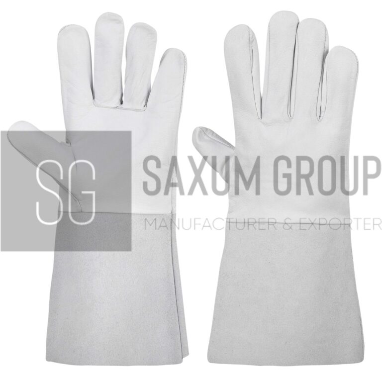 Goatskin TIG glove with split leather cuff