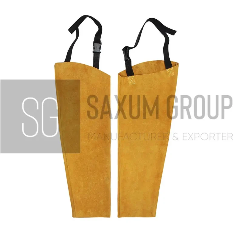 Gold split leather welding sleeves