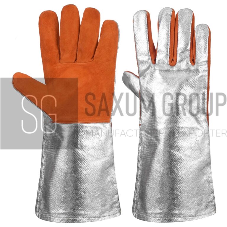 Aluminized heat resistant glove